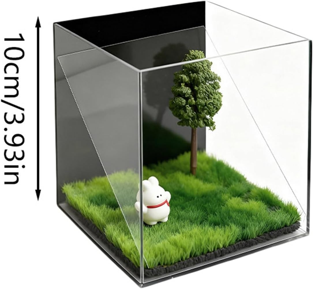 Pet Hologram, 3D Holographic Pet Memorial Box, High-Transmittance Display for Dog Cat Lovers, Pet Remembrance Ornament (Clear)